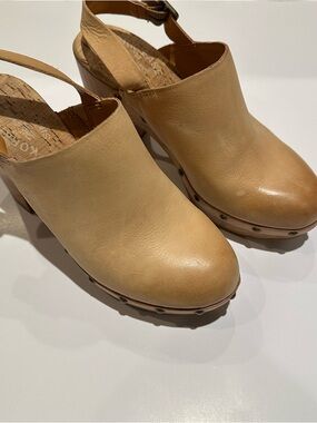 Kork-Ease Women's Darby Heel Leather Slingback Clog